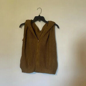 Wishlist knitted zip up hooded vest